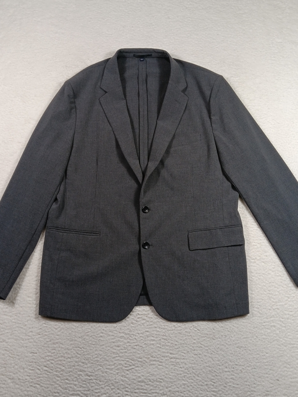 J Crew Blazer Mens 46r Gray Thompson Performance Suit Jacket Slim Fit 2 Button